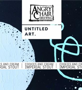 Angry Chair Brewing by Untitled Art - Cookies and Cream Imperial Stout (4 pack cans) (4 pack cans)